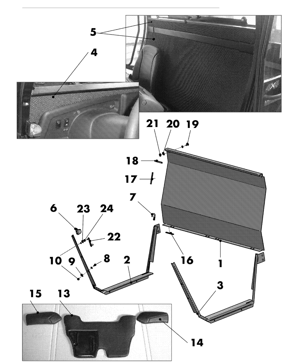 Euro Cab Covering Elements Diagram and Parts List for 46F 4X4-1I018G-1I019G-37ACH010 Cub Cadet Lawn Tractor Accessories